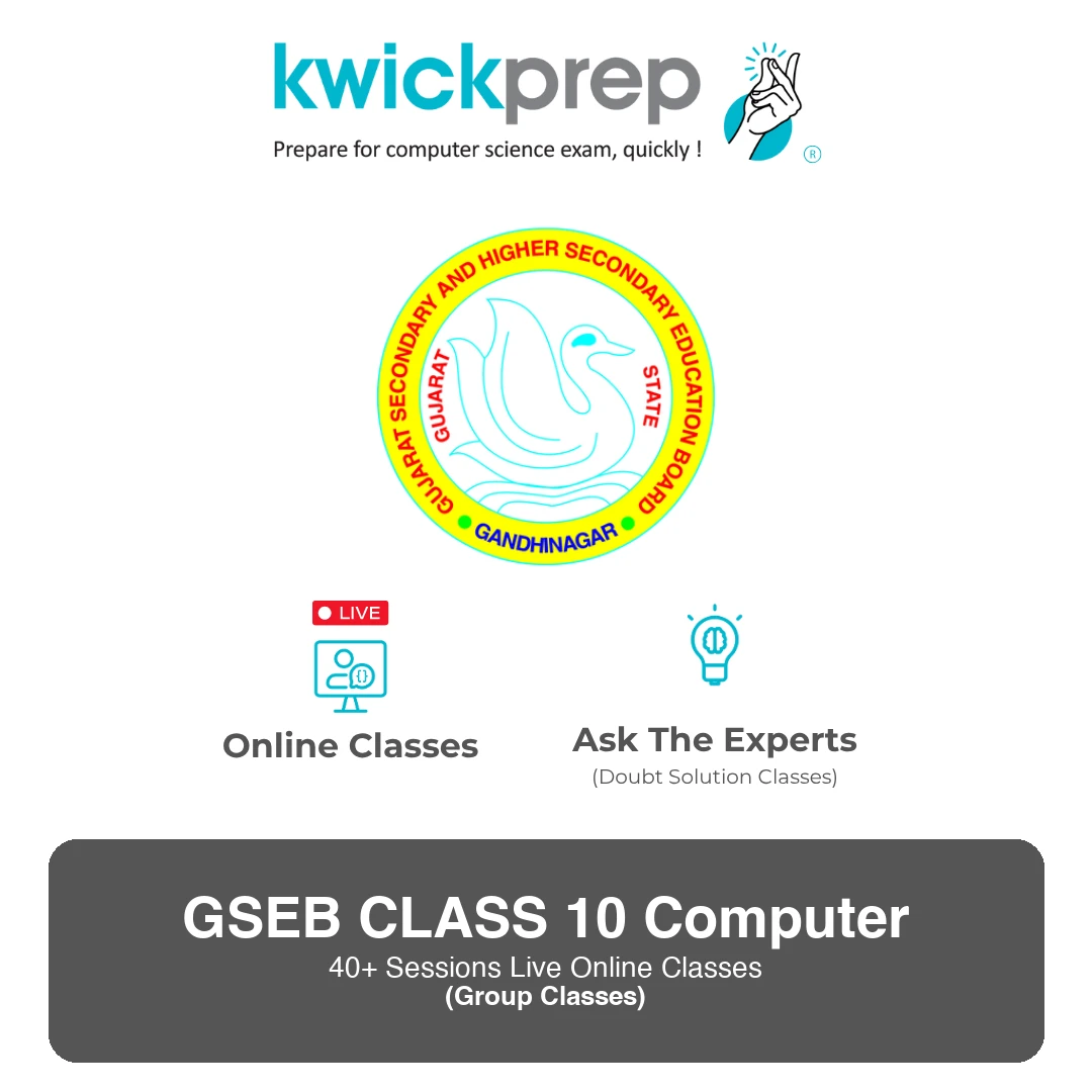 GSEB Computer Studies Class 10