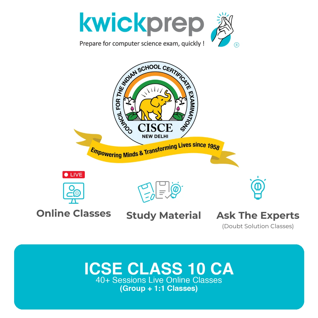 ICSE Computer Application Class 10