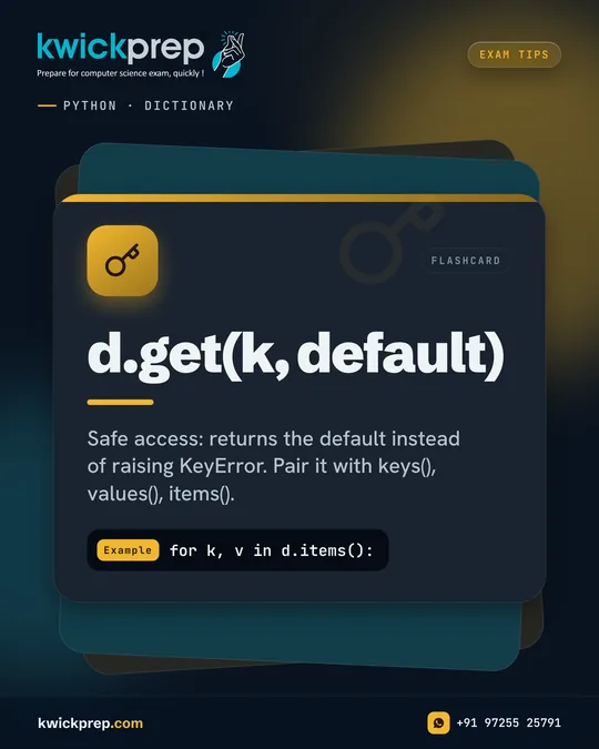 d.get(k, default)