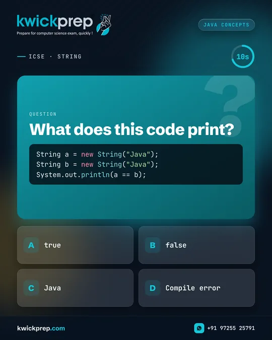 What does this code print?