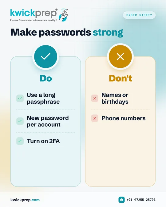 Make passwords strong
