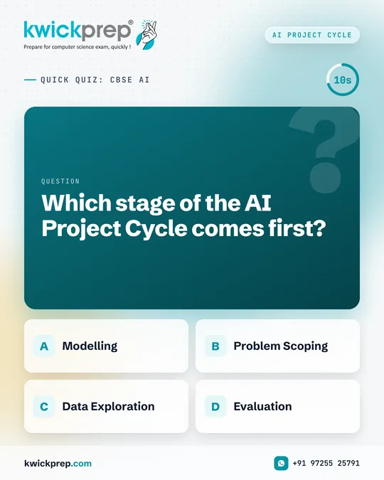Which stage of the AI Project Cycle comes first?