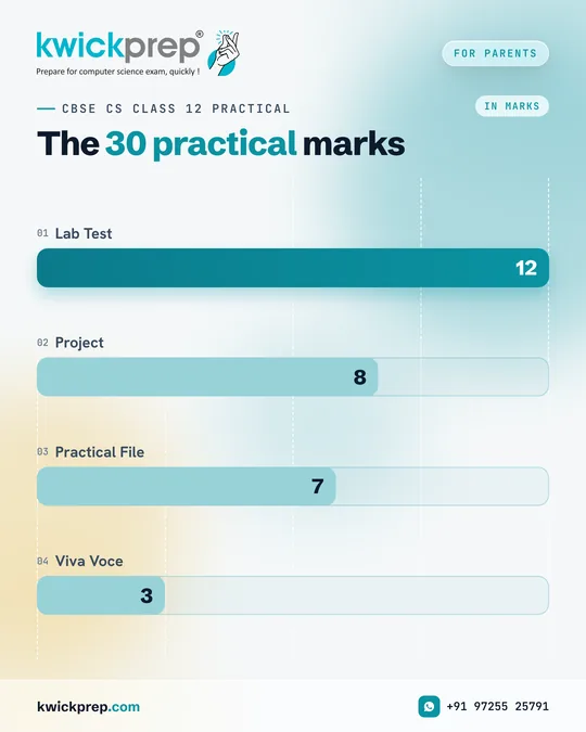 The 30 practical marks