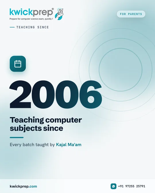 Teaching computer subjects since