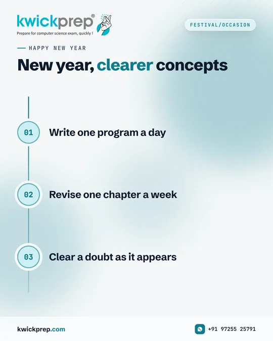 New year, clearer concepts
