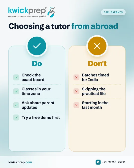Choosing a tutor from abroad