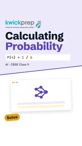 Table: get a 4 is 1/6, even number is 1/2, heads is 1/2.