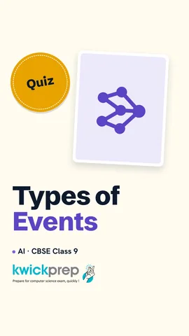 Table of event types with probability values and dice examples.