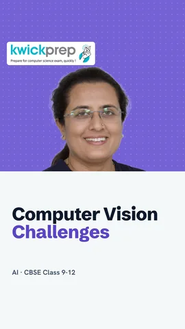 List of computer vision challenges: lighting, bias, privacy and deepfakes.