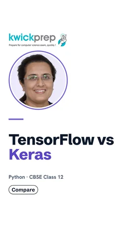 Table: TensorFlow the engine, Keras the easy layer API.