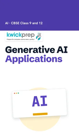 Table of generative AI uses: education quizzes, healthcare notes, business chat support, software code.