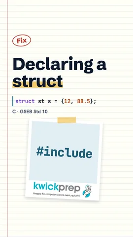 C code struct st with int roll and float marks, then struct st s = {12, 88.5};