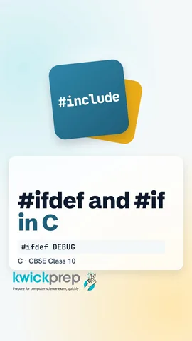 Slide: #ifdef DEBUG keep if defined, #if MARKS >= 33 keep if true, #endif closes the block.