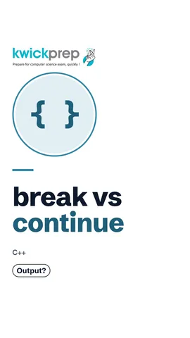 C++ for loop from 1 to 5 with if (i==3) continue; output 1245.