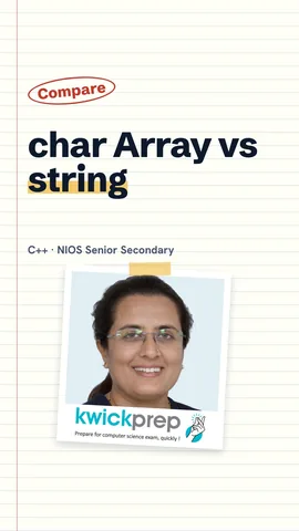 Table comparing char array and std::string: ends with, size, join.
