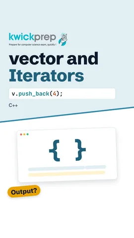 C++ code vector v{7,9}, push_back(4), print *(v.end()-1), output 4.