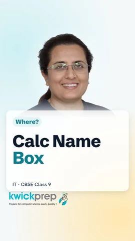 Table of Calc parts: title bar, Name Box, input line and sheet tabs.