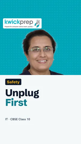 Safe handling steps: switch off and unplug, let it cool, follow the manual, report faults.