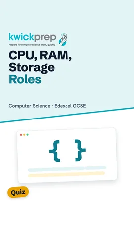 Table of hardware roles: CPU, RAM, storage, buses.