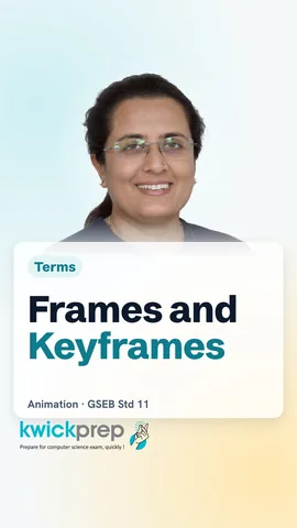 Table of animation terms: frame, fps, keyframe, tweening.