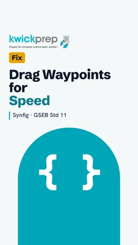 Timetrack with a waypoint dragged from 1 s to 3 s.