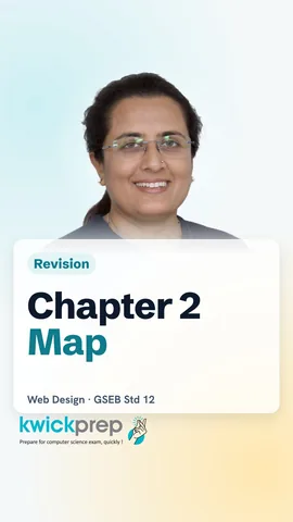 Chapter map: CSS color: blue, JavaScript alert(), events onclick.