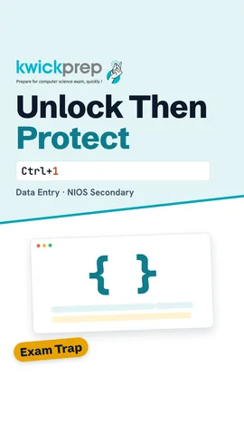 Order of steps: unlock entry cells, then protect the sheet.