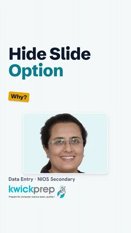 Table of four slide actions: duplicate, move, delete, hide.