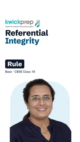 Reel on referential integrity: foreign keys must exist in the parent table.