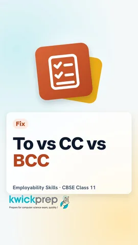 Reel explaining To, CC and BCC in email.