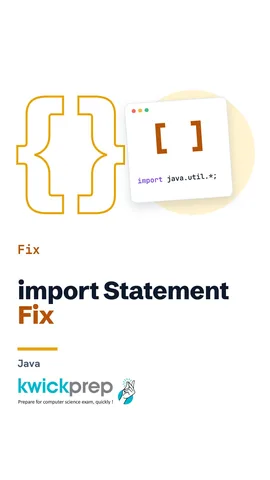 An import java.util.Scanner line shown above a class, with the star form beside it.