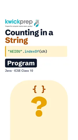 A table of three counting tasks: vowels in AEIOU, words by spaces, and one letter compared directly.