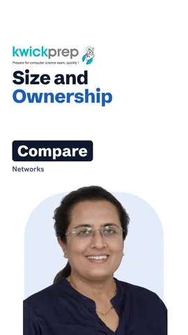A table of PAN, LAN, MAN and WAN against relative speed and who owns each.