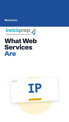 Three points describing web services as the technologies that run the web and let programs share data.