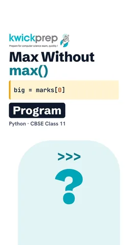 Code starting a variable at the first mark and replacing it with any bigger mark.