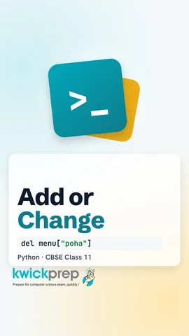 Code changing tea to 12, adding idli 30 and deleting poha, printing the new menu.