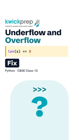 A table of underflow when popping an empty stack and overflow when pushing a full one.