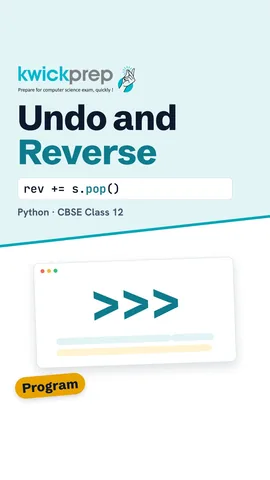 An undo stack popping the latest change, and characters popped to reverse a word.