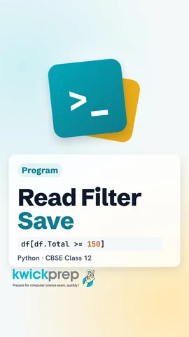 A DataFrame gaining a Total column, filtered to the toppers and saved as a new CSV.