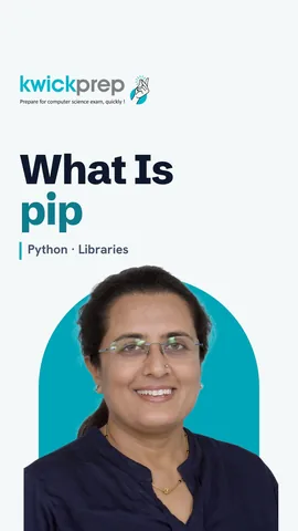 Slide explaining a library and pip, with the command python -m pip install numpy.