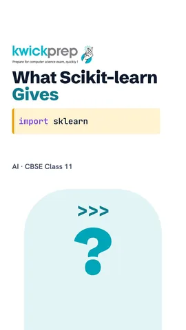 Four things scikit-learn provides: datasets, models, a split function and metrics.