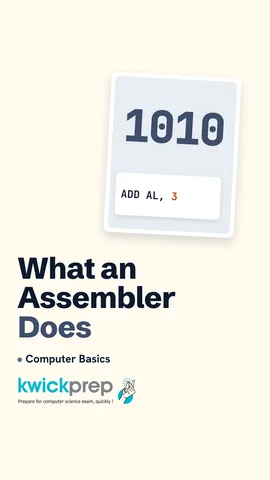 Slide: assembly to machine code, one mnemonic one instruction, machine dependent.