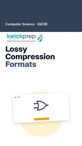 Table of lossy formats: JPEG for images, MP3 and AAC for audio, MP4 for video.