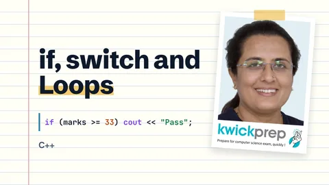 Control Statements in C++: if, switch and Loops