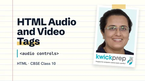 Embed audio and video in a HTML page