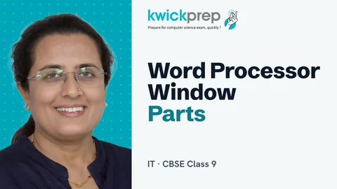 Introduction to word processing and word processor window parts
