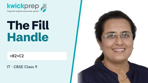 Fill handle — number series and copying formulas