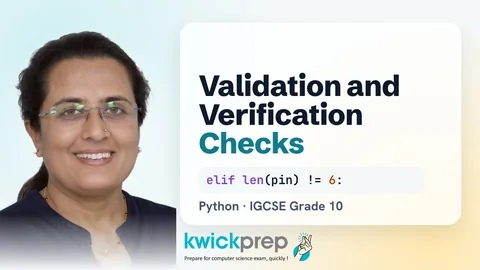 Validation and verification checks