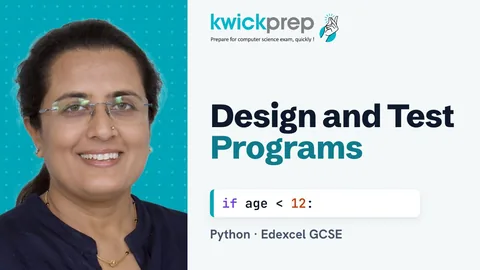 Designing and testing programs onscreen
