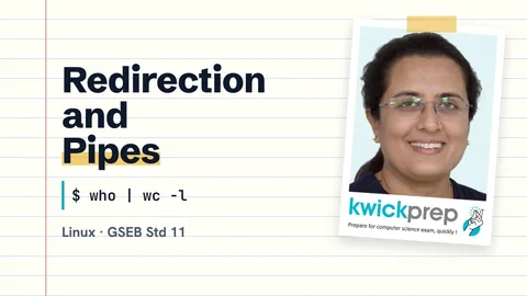 I/O redirection and pipes